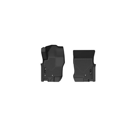 Husky Weatherbeater Floor Mats Fit 2008-2021 Nissan Frontier/2009-2012 Suzuki Equator Crew Cab Front Black 2 Pc
