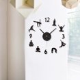 thumbnail image 4 of MasteelfCA Creative Yoga Pattern Wall Clock Modern Design Big DIY Clocks Wall Watch Wall Sticker Home Decor (Black), 4 of 7
