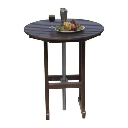 POLYWOOD® Recycled Plastic Round Bar Table