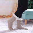 thumbnail image 2 of Womens Slipper Socks Winter Warm Fleece Lined Socks Cozy Soft Thick Fuzzy Non Slip Indoor Christmas Socks, 2 of 6