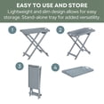 thumbnail image 4 of Convenience Concepts Designs2Go Folding Tray Table, Gray, 4 of 5