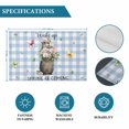 thumbnail image 6 of Blue Plaid Groundhog Placemats Set of 4, Spring Floral Butterfly Botanical Placemats for Dining Table, Place Mats for Kitchen Tabletop, Waterproof Wipeable Dining Table Mats Set, 6 of 9