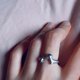 thumbnail image 2 of Anillo de Plata de Ley 925 con forma de perro salchicha, anillos ajustables para mujer, joyería, accesorios al por mayor, dinero 925, 2 of 2