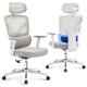 thumbnail image 1 of Yeshouse Silla de oficina ergonómica de malla con respaldo alto, lumbar ajustable, reposabrazos 3D, reposacabezas y reclinación, silla de escritorio giratoria y transpirable, 1 of 8