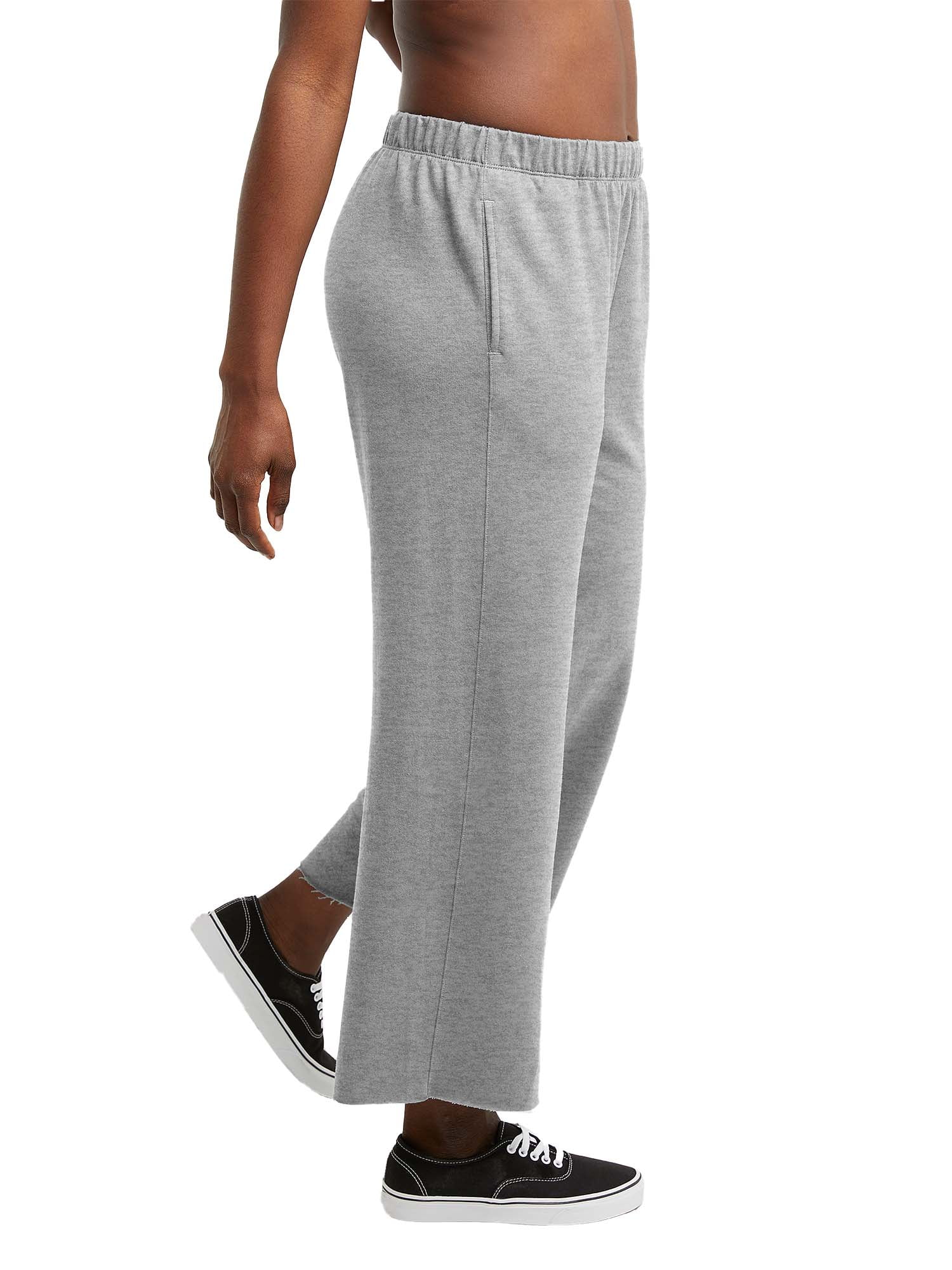Hanes Originals Women's French Terry Wide Leg Cropped Pants
