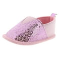 thumbnail image 2 of Luvable Friends Baby Girl Crib Shoes, Pink, 6-12 Months, 2 of 2
