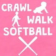 thumbnail image 2 of CafePress - Crawl Walk Softball - Cute Infant Bodysuit Baby Romper - Size Newborn - 24 Months, 2 of 3