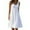 White, variant on Viikei Summer Dresses for Women under $10,Women's Fashion Holiday Summer Solid Color Sleeveless Party Beach Dress