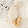 thumbnail image 6 of WOYY Newborn Girls Cute Duck Outfits Plush Sleeveless Bodysuit Stockings Hat Set, Sizes 6-12M, 6 of 6