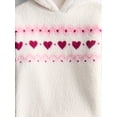 thumbnail image 2 of Wonder Nation Girls Plush Hoodie and Flare Leggings Set, 2-Piece, Sizes 4-10, 2 of 3