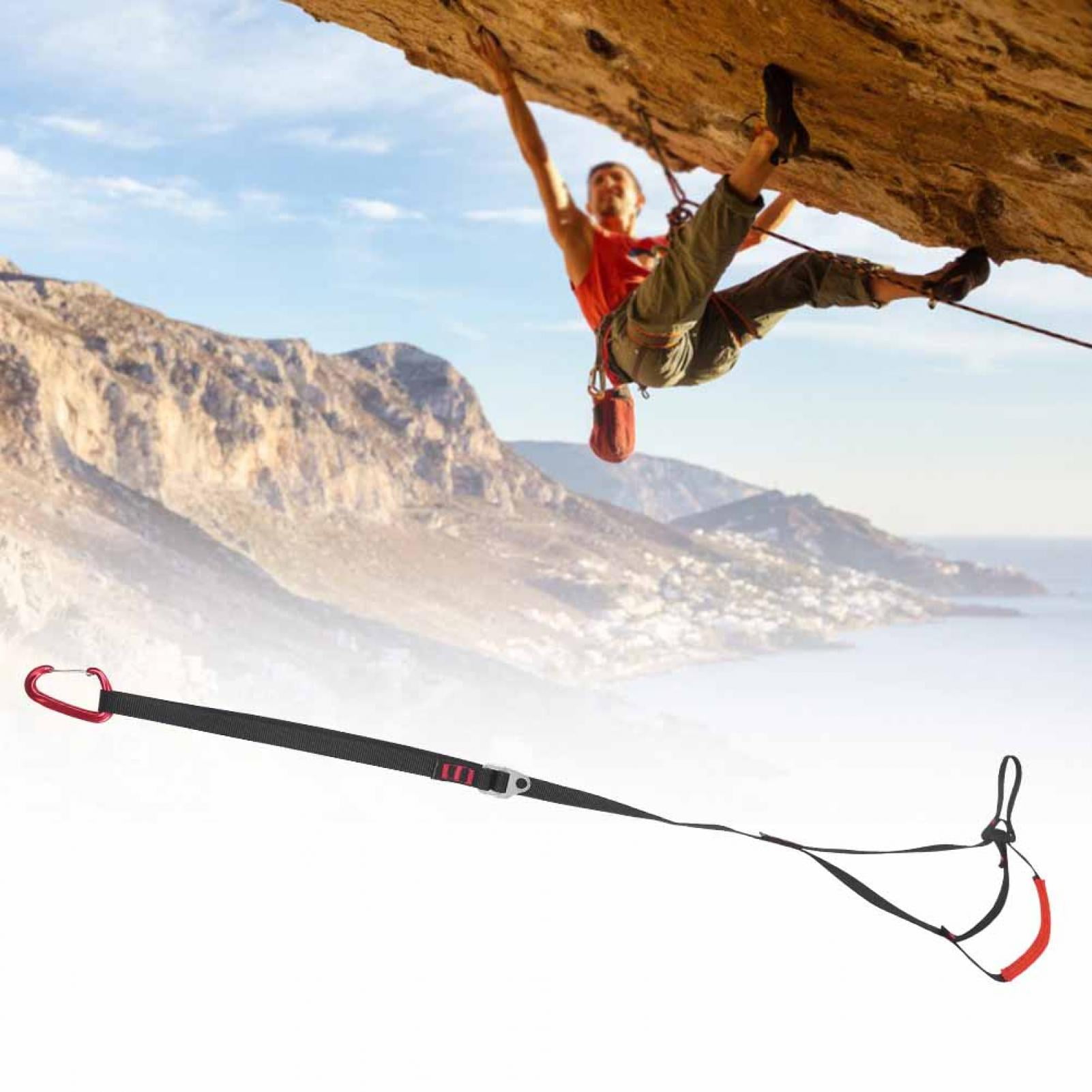 Adjustable Climbing Ascender Foot Belt Straps Rope Rock Climbing Rappel Wrap 