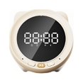 thumbnail image 1 of Tholdsy Altavoz inalámbrico compatible con Bluetooth, reloj despertador portátil de escritorio, reproductor de música Subwoofer, minicajas Electrónica Blanco, 1 of 6