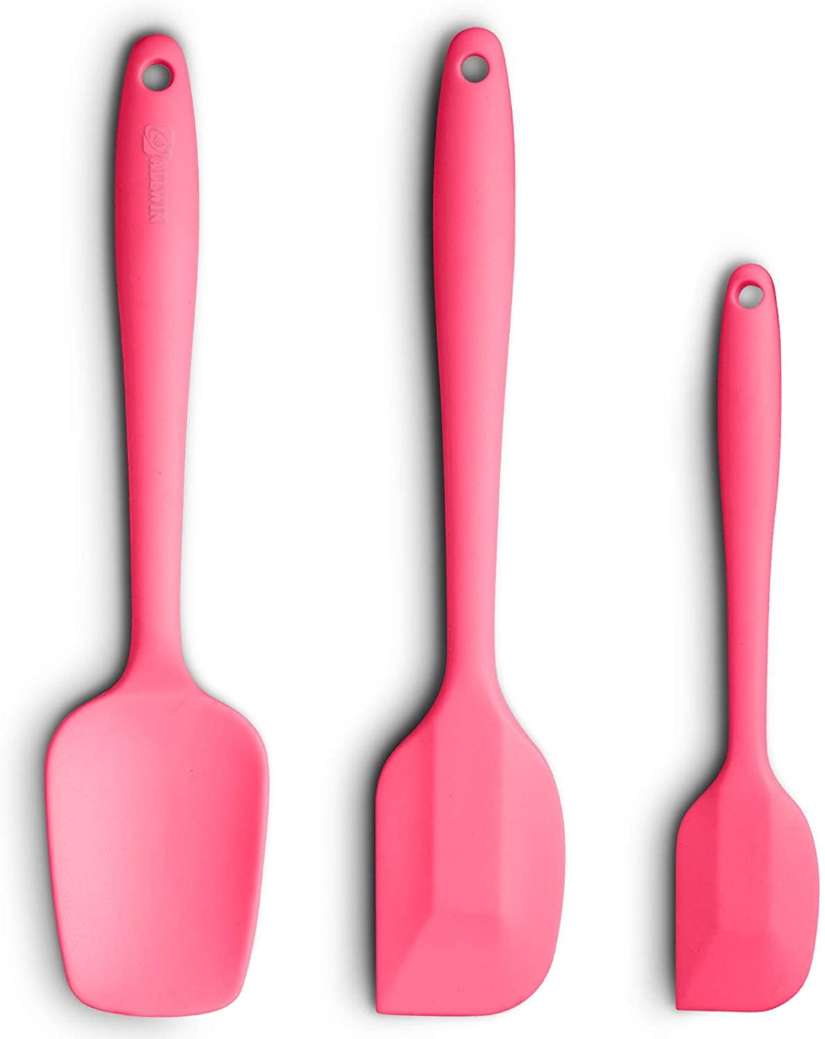 Silicone Spatula 3piece Set Ergonomic Handle High HeatResistant