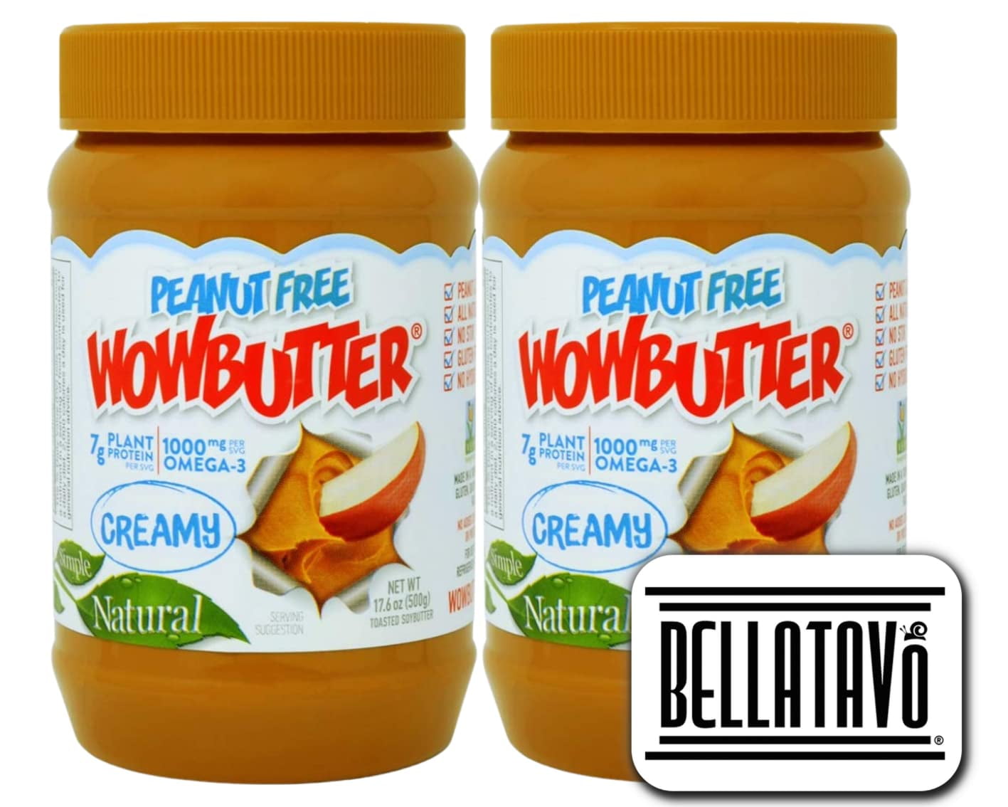 Creamy Peanut Free Peanut Butter Alternative Bundle. Includes Two 1.1LB