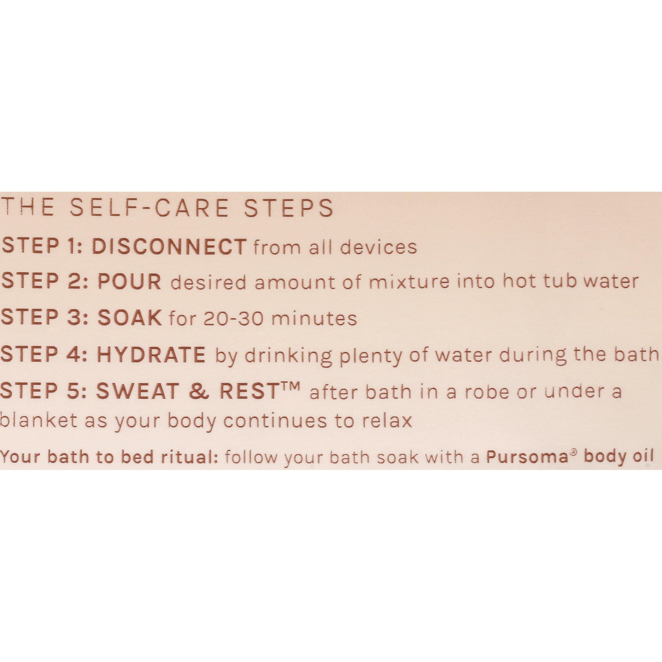 Pursoma Sweat It Out BODY Bath Soak 48 oz