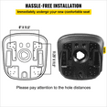 thumbnail image 5 of Vevor MCYZH4T0DTYI2AENCV0 Universal Tractor Seat Replacement, Black - Pack of 2, 5 of 10