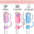 thumbnail image 2 of 5PCS Straw Cover Cap for Stanley Cup, Silicone Straw Topper Compatible with Stanley 30&40 Oz Tumbler with Handle, 10mm Straw Tip Covers for Stanley Cups Accessories, 2 of 7