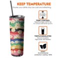 thumbnail image 6 of 20oz Pioneer Flower Skinny Tumblers Stainless Steel Tumbler with Lid and Straw,Vacuum Insulated Double Wall Travel Tumbler Cups with Cleaning Brush for Coffee,Tea, 6 of 6