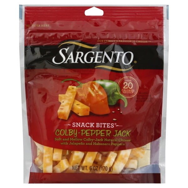 Sargento Snack Bites ColbyPepper Jack, 6 Oz. Walmart Inventory