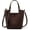 B / Brown, variant on Suede Tote Bag for Women Genuine Leather Vintage Top Handle Satchel Bag Large Shopper Shoulder Bag Work Handbag Purse