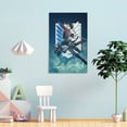 thumbnail image 4 of Attack On Titan Wall Hanging Painting Wall Art Canvas Paintings Posters Home Decorations 16x24inch(40x60cm), 4 of 8