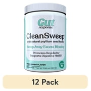 (12 pack) Gut Response CleanSweep Psyllium & Beet Fiber - Mixed Berry. 60 Servings for Digestive Health. Key Ingredients: Psyllium & Beet Fiber. Dietary Supplement.