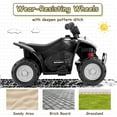 thumbnail image 3 of OLAKIDS Kids Ride On ATV, 6V Electric Vehicle for Toddlers, 4 Wheeler Battery Powered Motorized Quad Toy Car for Boys Girls with LED Lights, Horn (Black), 3 of 8