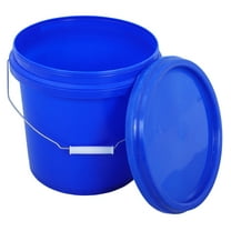 TINKSKY Essential Cleaning Plastic Bucket Pail With Lid Blue For Daily Tasks 1Pack