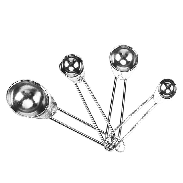 Greensen 8pcs/set Stainless Steel Measuring Cups&Spoons Kit Sugar Coffee Milk Kitchen Gadget Baking Tool,Measuring Cups, Kitchen Spoons