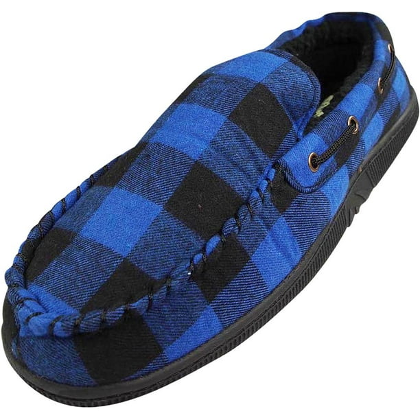 mens moccasin slippers size 14 wide