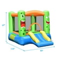 thumbnail image 2 of CostwayInflatable Bounce House Jumper Castle Kids Playhouse w/ Basketball Hoop & Slide, 2 of 10