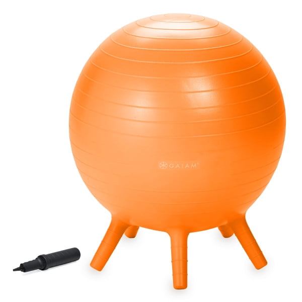 Gaiam Kids Stay-N-Play Ball, Orange, 52 cm - Walmart.com - Walmart.com