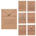 thumbnail image 2 of Colgante Farfi de aleación para mujer con forma de ala en forma de mini tarjeta, cadena de clavícula, regalo pequeño, 6, 2 of 5