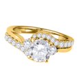thumbnail image 2 of Aonejewelry 1 Ct. Halo Diamond Engagement Ring Crafted In 14k Solid Yellow Gold, 2 of 4