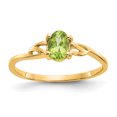 thumbnail image 1 of Bague Pierre de Naissance Péridot en Or Jaune 14K, 1 of 2