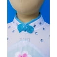 thumbnail image 7 of Aislor Kids Girls Chinese Traditional Dance Cheongsam Style Costume Yangko Classical National Dress Set with Pants, 7 of 7