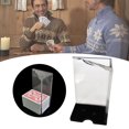 thumbnail image 3 of 8 Decks Playing Cards Holder Transparent Plastic Durable Smooth Blackjack Shoe Discard Tray, 3 of 9