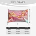 thumbnail image 4 of Yiaed Abstract Pink Gold Splash Print Brushed Microfiber Envelope Pillowcases, Standard,Envelope Closure Pillow Cases(Without Pillow Core)-20"x30", 4 of 6