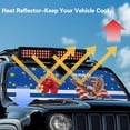 thumbnail image 4 of HUIACONG 250 Years Flag Flowers Windshield 250th Sunshade, Sun Visor for UV Rays & Heat Protection, for Wrangler, Compass, Gladiator & Renegade , Accessories 60x21 inches, 4 of 6