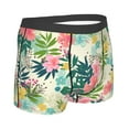 thumbnail image 3 of Fotbe Tropical Flowers Men’s Total Support Pouch Boxer Briefs, X-Temp Cooling, Moisture-Wicking Underwear, Regular, Long-leg and Trunk-Large, 3 of 9