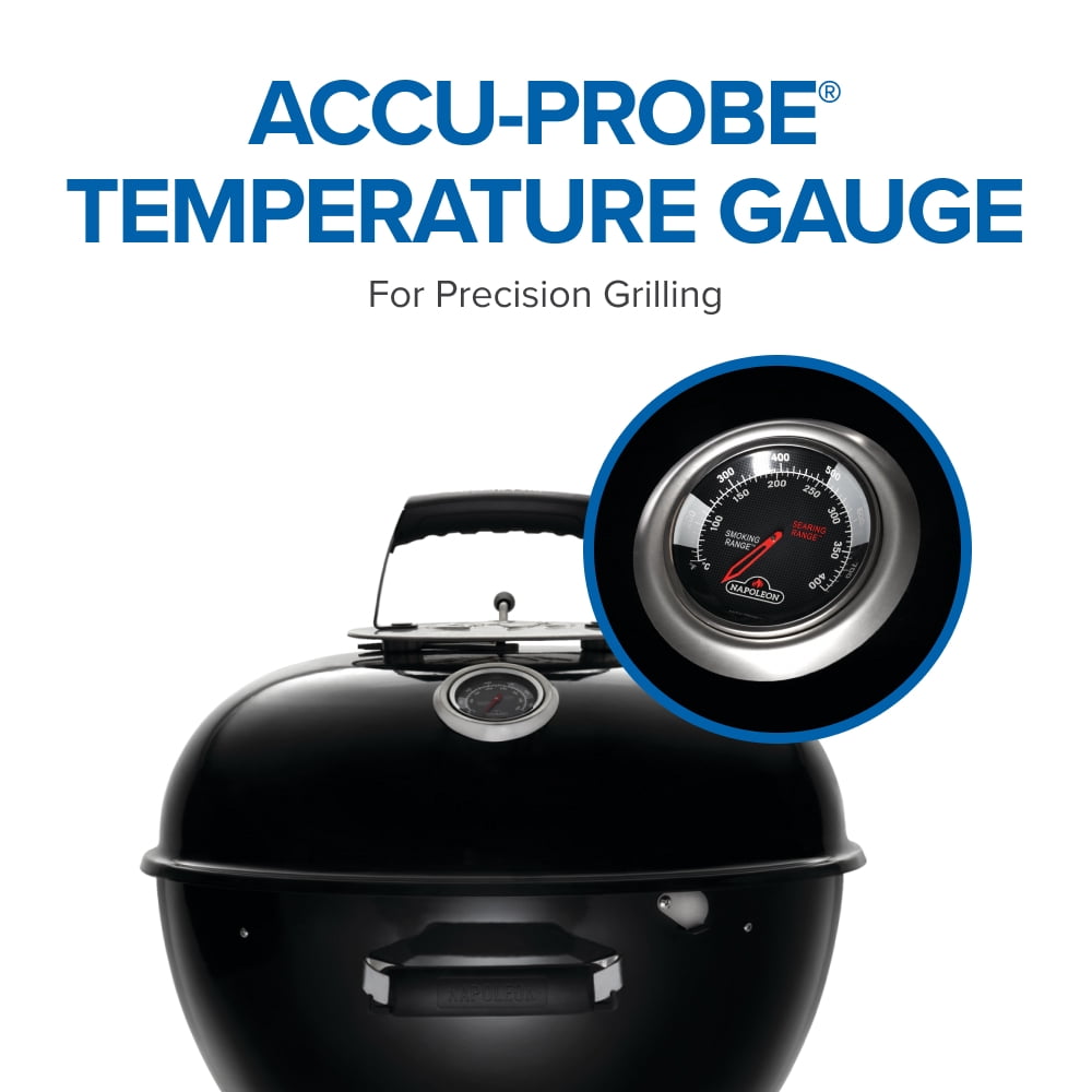 NAPOLEON 22 in. Kettle Charcoal Grill in Black