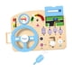 thumbnail image 4 of Tablero de actividades Montessori para niños, volante de juguete, juguetes de viaje para bebés, juego de simulación, tablero de actividades para, 4 of 7