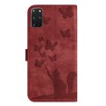 thumbnail image 6 of Wallet Case Designed for Samsung Galaxy S20 FE for Women,Flip Folio Cover with Butterfly Embossed PU Leather Kickstand Credit Card Holder Slots Magnetic Wrist Strap Phone Case, Winered, 6 of 13