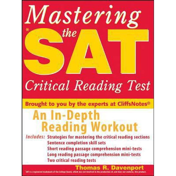 Pre-Owned Mastering the SAT Critical Reading Test (Paperback) 047004201X 9780470042014