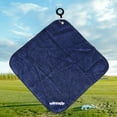 thumbnail image 3 of '' Microfiber Golf Towel Sweat-absorbent Wiping Cloth Sports Dark Blue, 3 of 7