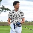 thumbnail image 3 of Fuzoiu Mandala Floral Line Art Print Men's Polo Shirts Short Sleeve,Golf Shirts for Men,Mens Golf Shirt Moisture Wicking Quick-Dry-X-Large, 3 of 6