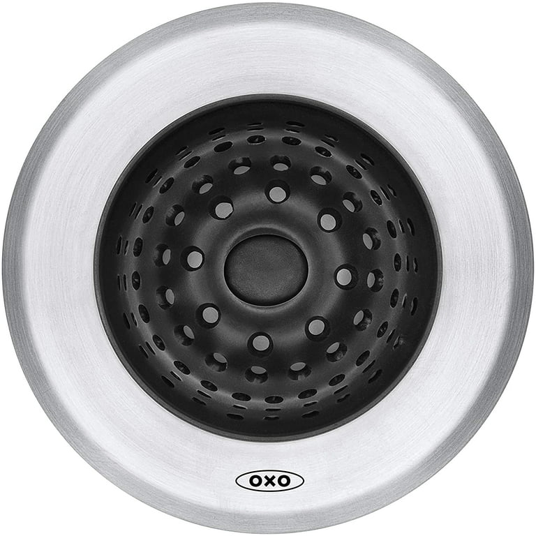 OXO Good Grips 2-in-1 Sink Strainer Stopper, Black