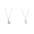 thumbnail image 1 of (2-Pack) Rinsvye 26 English Letters Full Long Necklaces for Women Jewelry Pendant Necklace for Women Heart initial Necklace Rhinestone Necklaces A Z 26 Alphabet initial Necklaces for Teen Gi, 1 of 9
