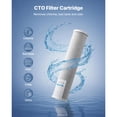 thumbnail image 2 of KFFKFF Whole House Water Filter Replacement Cartridge, 4.5" x 20" CTO Carbon Block, Replacement Filter for 3-Stage Whole Home Water Filtration System, Reduce Chlorine, Bad Taste, Odor, 2 of 9