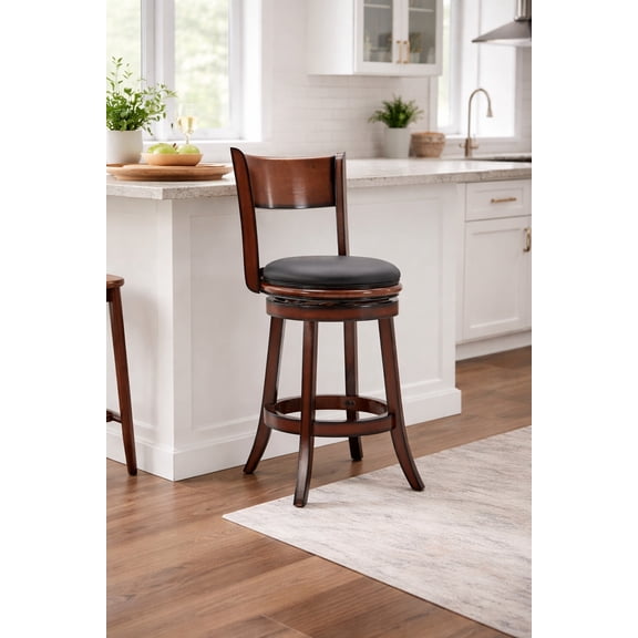 Boraam Palmetto Swivel Counter Stool - Brandy